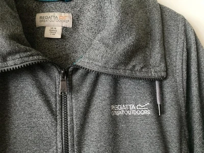 REGATTA FREIZEIT SPORT JACKE - LEICHTER FLEECE - GRAU - Gr. 42 - Bild 1 von 4