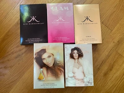 Lote Perfumes Kim Kardashian Nuevos En Caja Miel Oro Glam Fatale Foto 1 de 4
