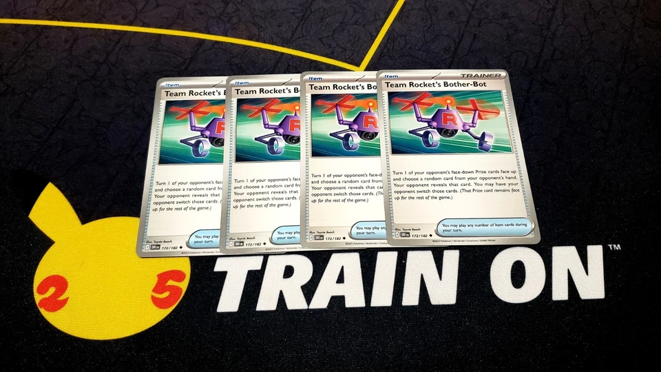 x4 Team Rocket's Bother-Bot - 172/182 - Destined Rivals - NM/M- Pokemon play-set - Image 1 of 1