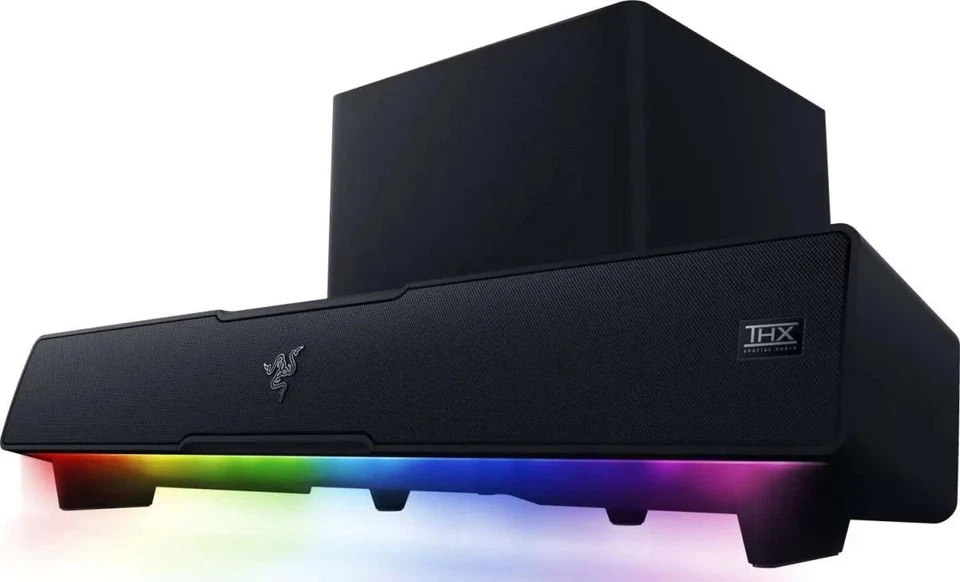 Razer Leviathan V2 PC-Gaming-Soundbar mit Subwoofer RGB-Beleuchtung, Bluetooth - Bild 1 von 4