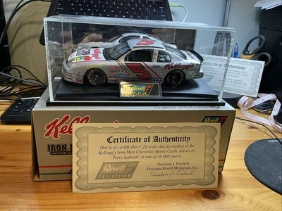 3840 TERRY LABONTE #5 Kellogg’s Iron Man 1996 1/24 vitrina acrílica estuche espejo Foto 1 de 4