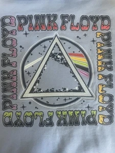  Pink Floyd Dark Side Of The Moon Sudadera con Capucha Hombre Talla Pequeña Azul Claro  - Imagen 1 de 12