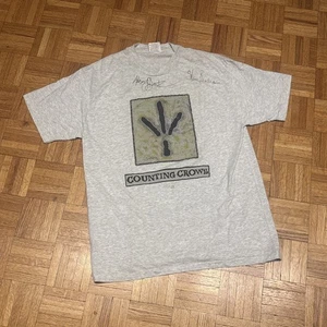 Vintage COUNTING CROWS T-Shirt - Large - SIGNED By Adam Duritz & Steve Bowman - Picture 1 of 11