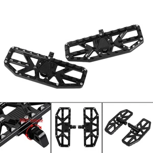 Black MX Style Foot Pegs Floorboard For Harley Dyna Fat Bob Super Glide Touring - Bild 1 von 18