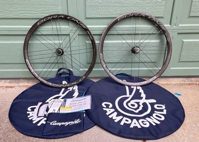 Campagnolo Bora One 35 Carbon Disc Brake Clincher Wheelset 10/11/12 Speed - Image 1 of 4