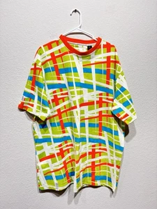 Enyce T Shirt Y2K 3XL Geometric Pattern Tech Rave Hip Hop - Picture 1 of 6