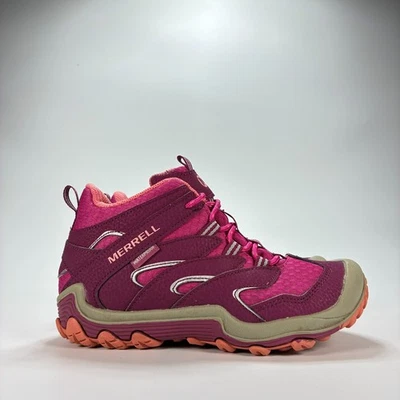 Merrell 变色龙 7 Access Mid Berry Trail 徒步防水靴 青少年 尺寸 1.5M — 第 1/4 张图片