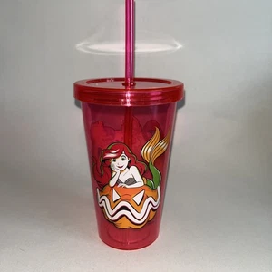 Disney Princess Villain Tumbler The Little Mermaid Ariel Ursula Translucent Cup - Picture 1 of 5