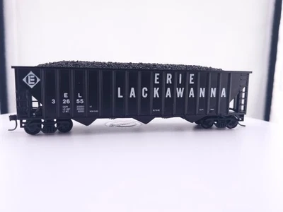 *READ Con-Cor? HO Scale 100 ton 15 Panel Greenville Coal Hopper Erie Lackawanna - Image 1 of 4
