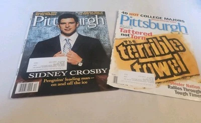 2010, ТОЛЬКО ОБЛОЖКИ журнала Pittsburgh, полотенце Sidney Crosby & Pittsburgh Terrible - Изображение 1 из 3