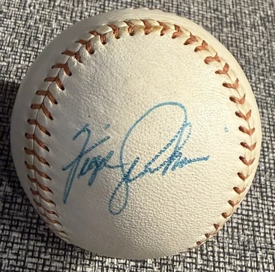 Fergie Jenkins Auto Baseball Texas Rangers HOF Cy Young Winner +David Clyde Auto - Image 1 of 4