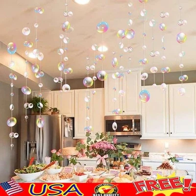 Colorful Bubble Garland 26.4ft PVC Party Decoration Wedding Baby Shower New - Image 1 of 4
