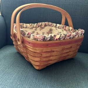Longaberger 1992 Mothers Day Basket W/ Liner And Protector - Picture 1 of 8