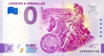 85 LES ACHARDS Louis XIV & Versailles, 2025, Billet Euro Souvenir - Photo 1/2