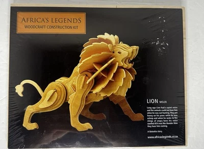 NUEVO KIT DE CONSTRUCCIÓN ARTESANAL EN MADERA AFRICAS LEGENDS LEÓN Foto 1 de 4