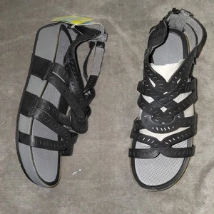 Baretraps Lorra Gladiator Sandal Womens 8.5 Black Rebound Comfort Technology - Picture 1 of 11