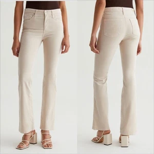 AG Adriano Goldschmied Farrah Boot Velvet Size 26 Pale Oak Stretch - Picture 1 of 8