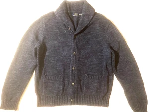 POLO RALPH LAUREN Herren Indigo Blau Baumwolle Schalkragen Strickjacke Pullover Gr. XL - Bild 1 von 6