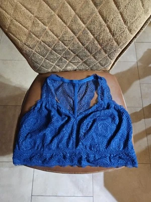 Cacique Lane Bryant Indio Lace Racerback Bralette Bra Wirefree Unlined 22/24 - Image 1 of 4