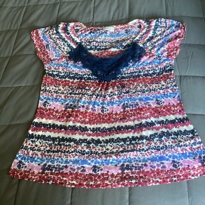 Marks And Spencer  Indigo Mix  Top Size 12 - Image 1 of 4