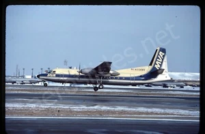Mississippi Valley Airlines Fokker F27 N334MV Feb 84 Kodachrome Slide/Dia - Bild 1 von 1