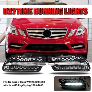 LED Daytime Light DRL Fog Lamp for Benz E-Class W212 E300 E350 for AMG 09-2013 - Picture 1 of 11
