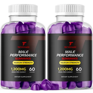 Triton Maxx Gummies for Men Max Strength Formula Vitamin Supplement 120 Gummies - Picture 1 of 8
