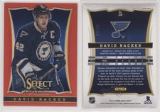 2013-14 Panini Select Black Friday Red Prizm /35 David Backes #28