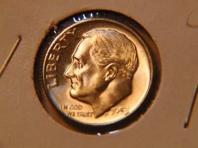 1953 年代罗斯福 Dime 未流通! 宝石 aa — 第 1/2 张图片