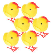  6 Pcs Stuffed Chick Model Baby Toddler Gift Venue Setting Props