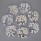 50-200 pièces perles ovales imitation 4x8/6x10/6x12/8x11mm abdos perles à coudre ar