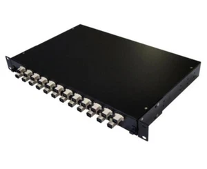 24 Port Rack Mount Fiber Enclosure Pre-Loaded with SC MM Connectors - Picture 1 of 3