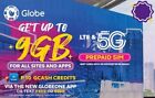 GLOBE 5G Prepaid Roaming Philippines SIM Card LTE Tri-Cut Mini Micro Nano w 150 