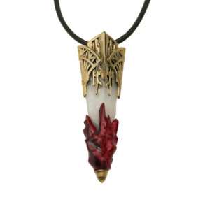 Final Fantasy FF14 Holy Stone Crystal Gem Pendant Necklace Cosplay Props