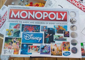 Disney Monopoly Celebrate Animation Edition (Complete Set) Hasbro - Picture 1 of 8