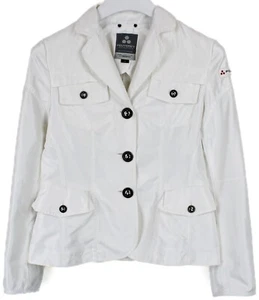 PEUTEREY Pearl Jacket Women's MEDIUM Thin White Blazer Look - Picture 1 of 9