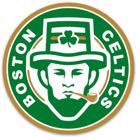 Boston Celtics Face of Lucky the Leprechaun Logo Type Die-cut Round MAGNET Cover