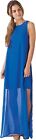NWT - MUDPIE "Gina" Sleeveless Maxi Dress in Blue - LARGE