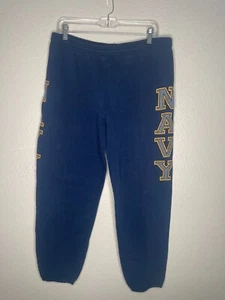Soffe Fleece men's Blue Polyester Blend Elastic Waist Pull On Pant Size Medium - Picture 1 of 6