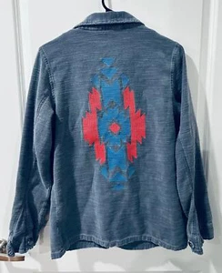 Sonnige bestickte Jacke mit Knopfleiste, Größe M, gebraucht. - Bild 1 von 5