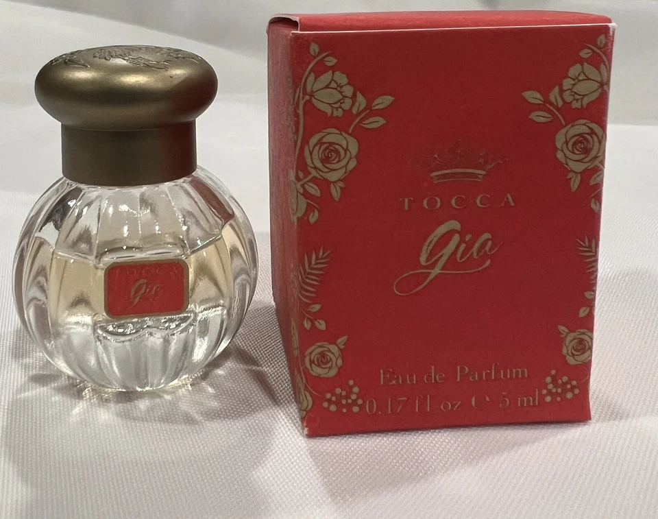 TOCCA GIA Eau De Parfum EDP Splash Travel Mini .17 Oz / 5 Ml