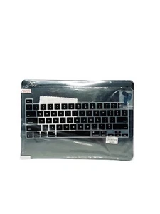 Glitte klare schwarze Hartschalenhülle + Tastaturhaut für Macbook Pro 13""13,3"" - NEU - Bild 1 von 5