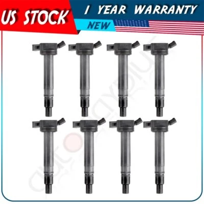 Комплект из 8 катушек зажигания для Toyota Tundra GX460 4,6 л Sequoia 5,7 л V8 2010-2019 годов выпуска - Изображение 1 из 4