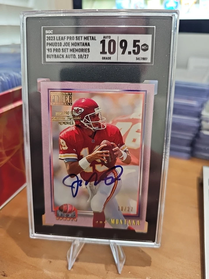 2023 Joe Montana On Card Auto /27 🔥HOF SGC 10 / 9.5 Signed - Image 1 of 1