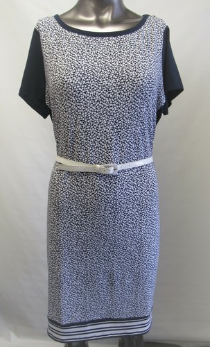 Abito dress Michael Kors nuovo con etichette fantasia taglia XL (USA) 42 manica corta 