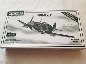 Encore 1/72 Mig-3 z.7 model kit with "True Details" resin parts & 2 decal sets - Picture 1 of 10