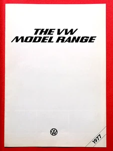 1976-77 VW RANGE Sales Brochure - Microbus Beetle Golf Polo Scirocco Passat MINT - Picture 1 of 9
