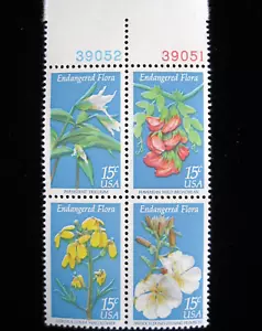 USPS Stamp - 1979 Block of 4 Endangered Flora - MNH - Picture 1 of 1