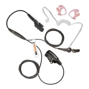 HYTERA COVERT AKUSTIKROHR OHRHÖRER MIT OHRFORM MIKROFON & PTT FÜR PD705 PD785 - Bild 1 von 7