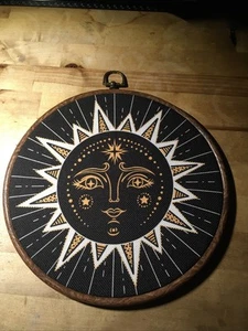 Hanging Framed Wall Decor Tapestry Sun Dark Sun One Of Two Designs. - Picture 1 of 6